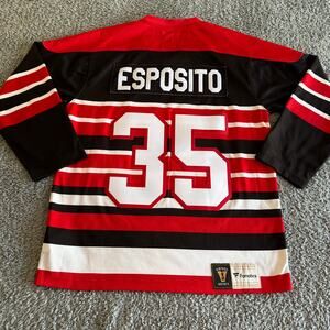 Fanatics Tony Esposito NHL Chicago Blackhawks Vintage Hockey Jersey Men's S